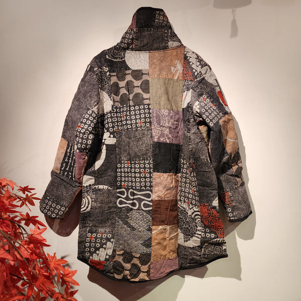 Patchwork Winter Jacket with pockets 2023