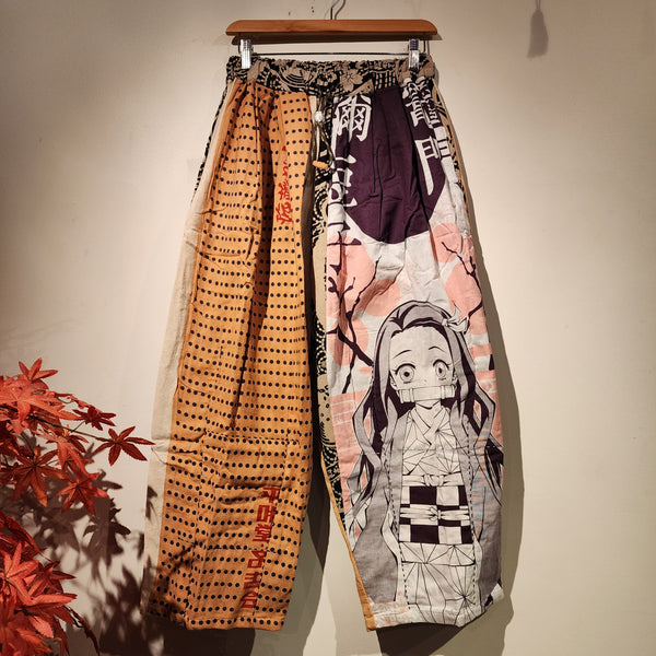 Demonslayer Nezuko Kakishibu Dyed Patchwork Pants