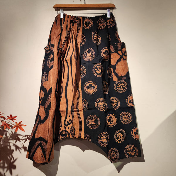 Retro Kakishibu Dyed Tenugui Pants