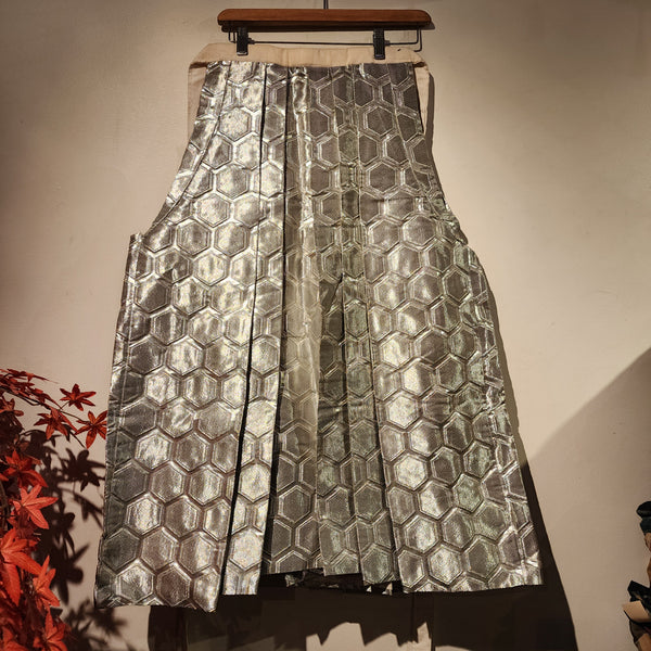 Vintage Silver Diamond Hakama Pants L89cm