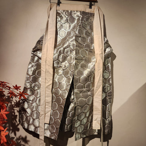 Vintage Silver Diamond Hakama Pants L89cm