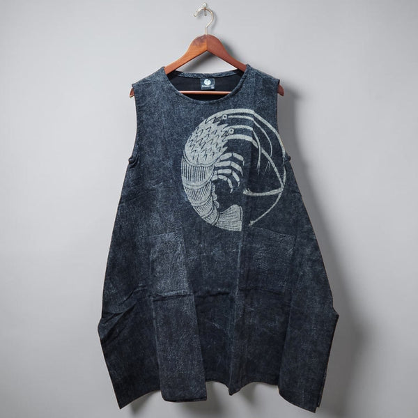 Lobster Kamon Black Stonewash Tank Top dress