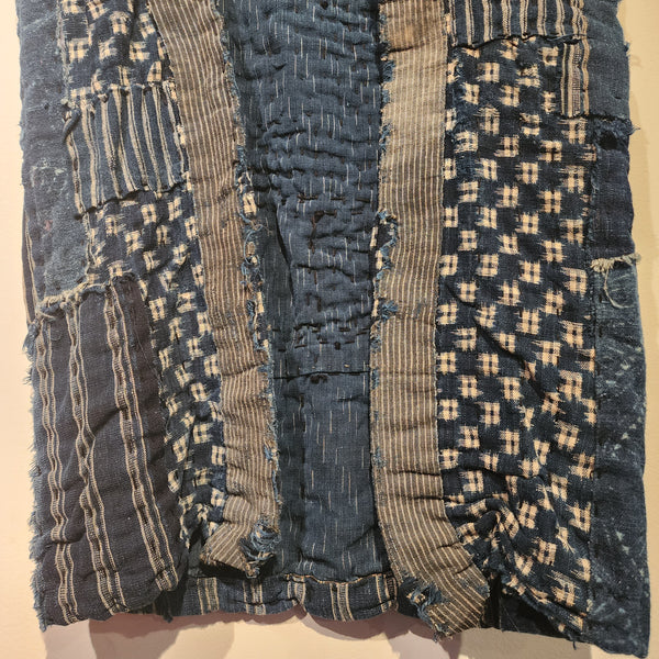 Vintage Japanese Indigo Boro Patchwork Sashiko Vest