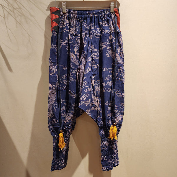Navy Dragon Ninja Pants