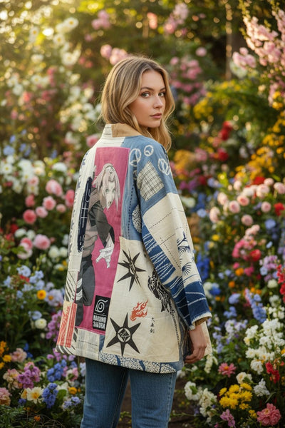 Naruto Sakura Patchwork Jacket