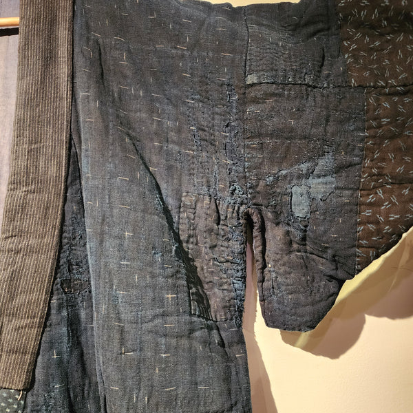 Vintage Japanese Indigo Winter Boro Thick Noragi