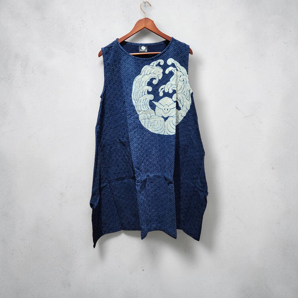 Blue Bunny Waves Kamon Tank Top dress