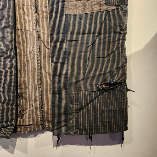Vintage Japanese Indigo ikat Shibori Patchwork Noragi