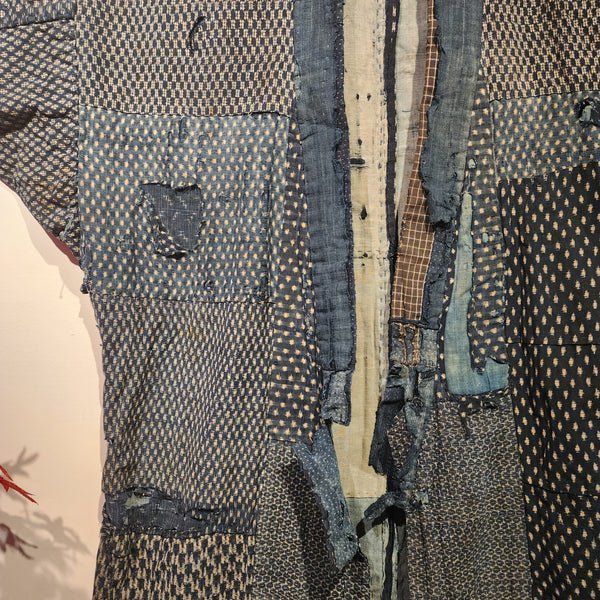 Vintage Japanese Indigo Boro Patchwork Noragi