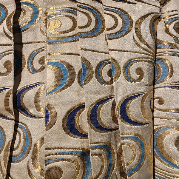 Vintage Blue Waves Hakama Pants L87cm