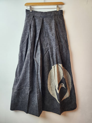 Black Crane Kamon Stonewash Hakama Pants