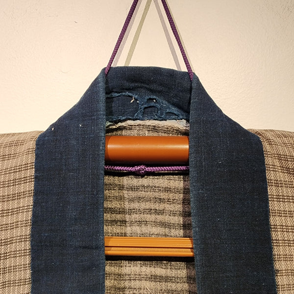 Vintage Japanese Indigo ikat Shibori Patchwork Noragi