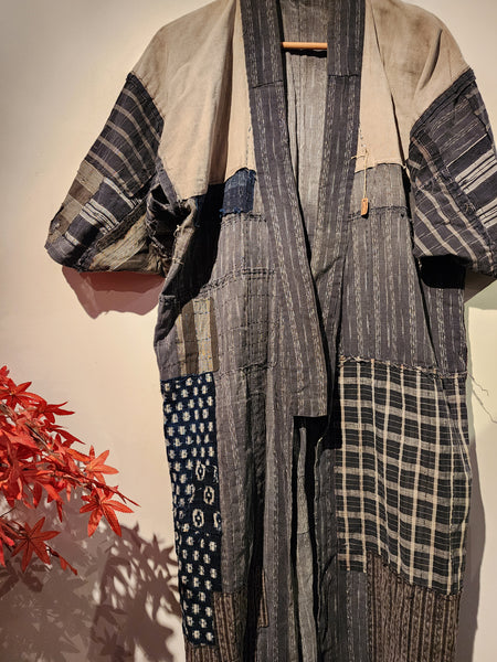 Vintage Boro Reversible Patchwork Peasant's Noragi