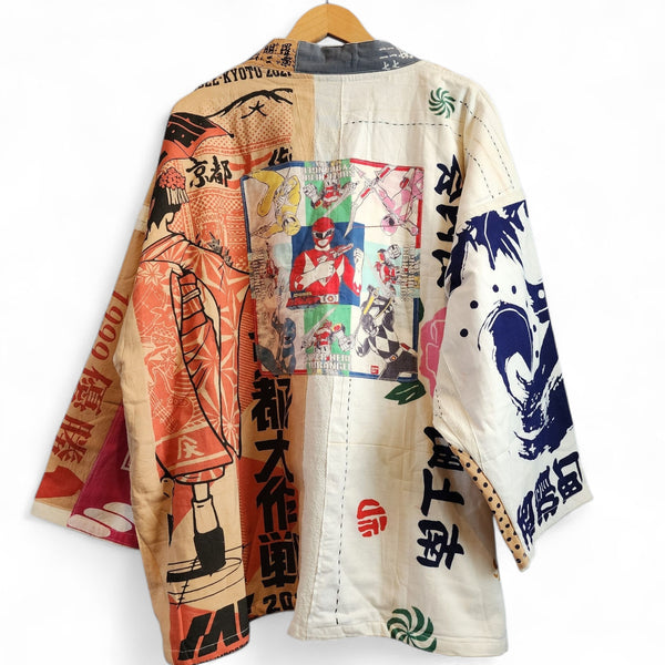 1992 Super Hero Kyōryū Sentai Zyuranger Patchwork Jacket