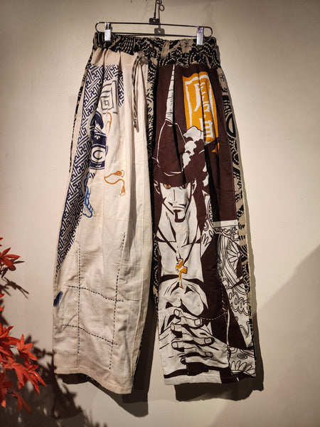 One Piece Dracule Mihawk Swordsman Patchwork Pants