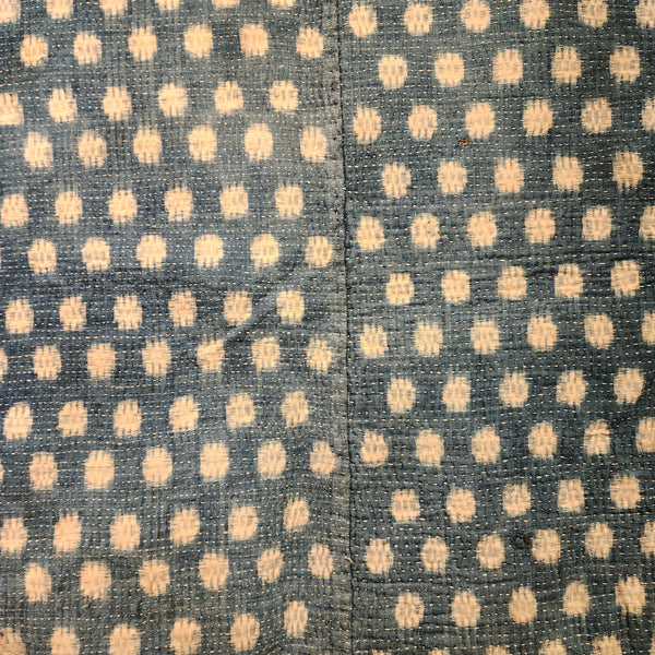 Vintage Japanese Indigo ikat Shibori Patchwork Noragi