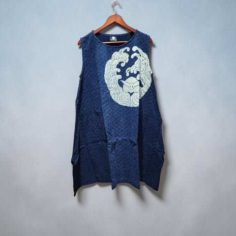 Blue Bunny Waves Kamon Tank Top dress