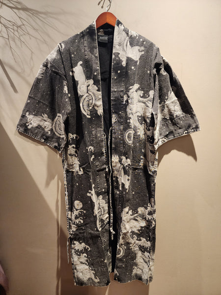 Stonewash Bunny Long Noragi Kimono