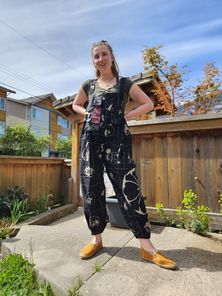 Cat Kamon Patchwork Overall Jumpsuit