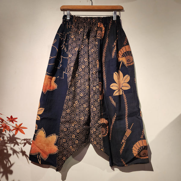 Retro Kakishibu Dyed Tenugui Pants