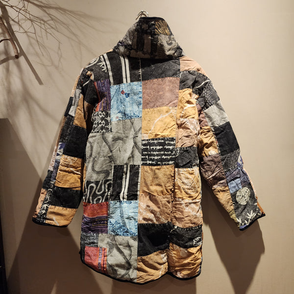 Patchwork Winter Jacket with pockets 2023A