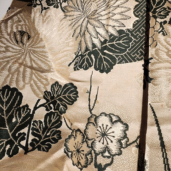 Vintage Traditional Flower & Bird Hakama Pants L90cm