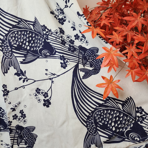 Natural White Sakura Koi A-Line Skirts