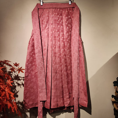 Vintage Pink Cherry Blossom Hakama Pants L91cm