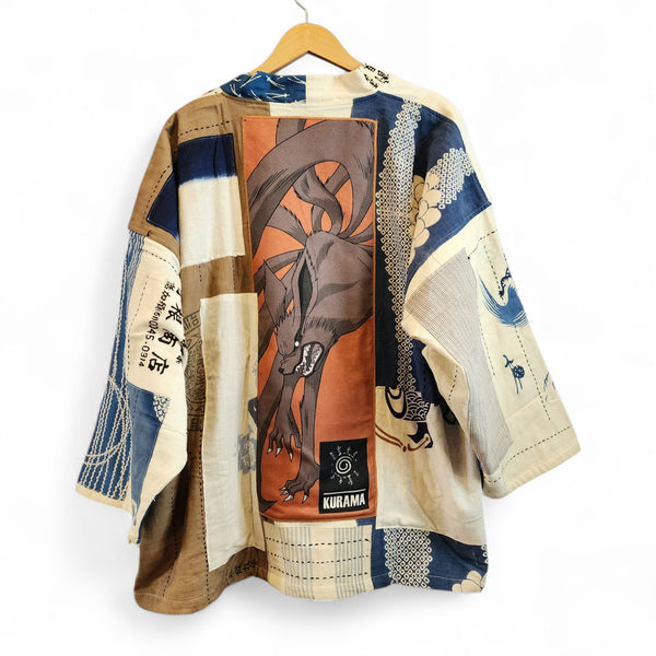 Naruto Kurama Nine Tail Fox Patchwork Jacket