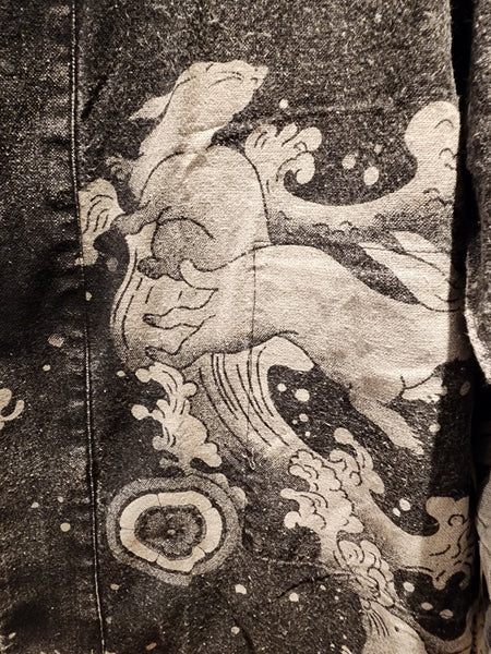 Stonewash Bunny Long Noragi Kimono