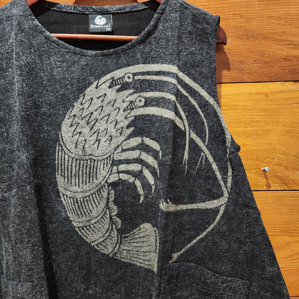 Lobster Kamon Black Stonewash Tank Top dress