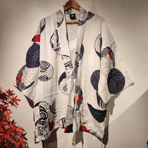 Wind & Sunset Motif Haori