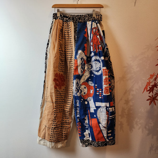 One Piece in Osaka Luffy & Chopper Patchwork Pants
