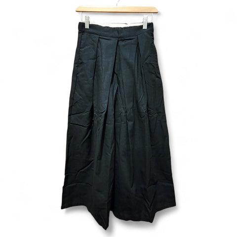 Black Modern Style Linen Cotton Hakama Pants