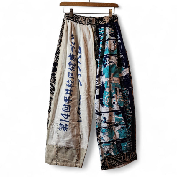 One Piece East Blue Patchwork Pants