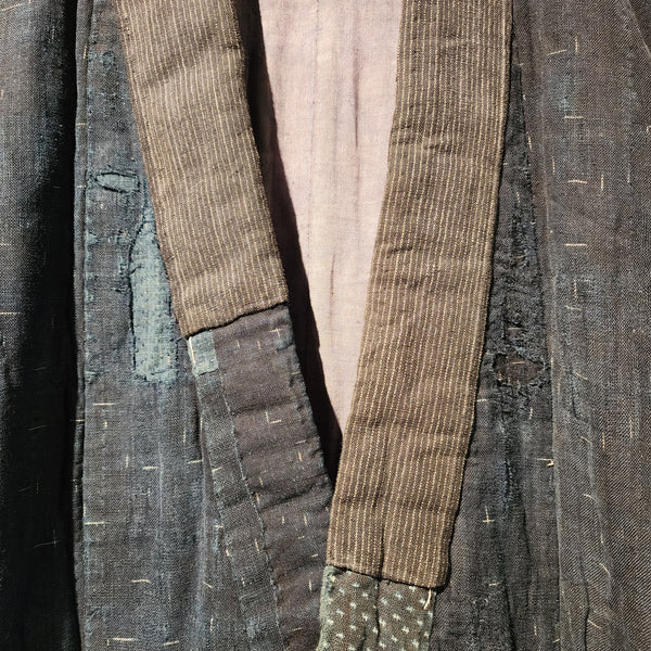 Vintage Japanese Indigo Winter Boro Thick Noragi