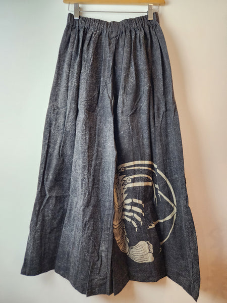 Black Lobster Kamon Stonewash Hakama Pants