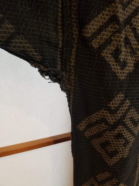 Early Showa Period Japanese Axe Print Reversible Fireman Jacket