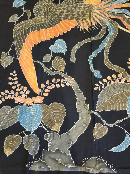 Meiji Era 1900s Japanese Antique Phoenix Tsutsugaki