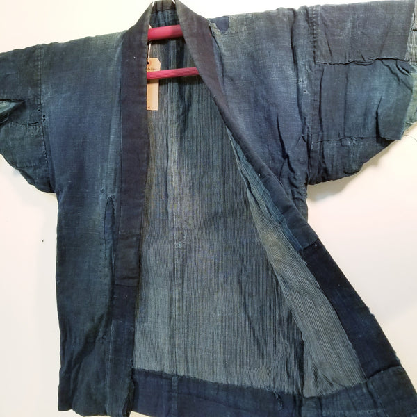 Aizome Indigo Antique Folk Boro Noragi