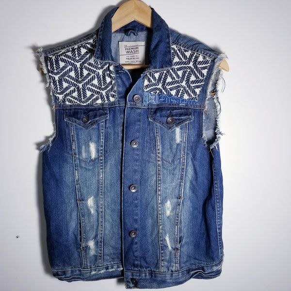Handstitched Sashiko Retro Patchwork Vest