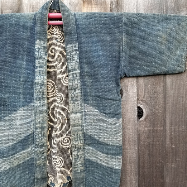 Rare 1930s Indigo Blue Antique Fireman Jacket