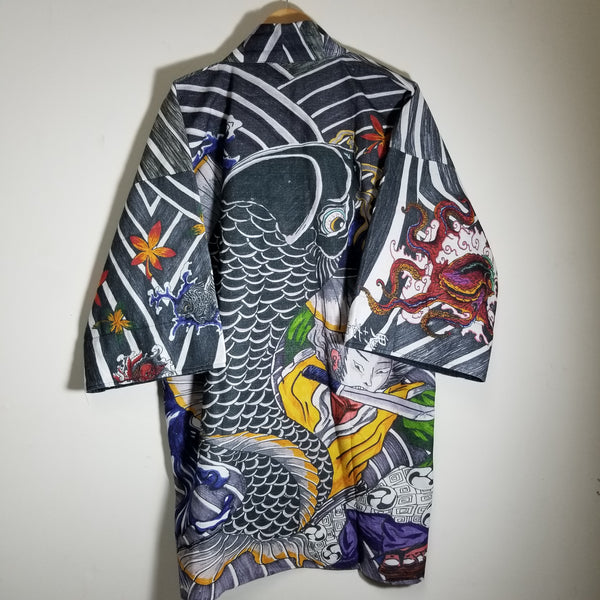 Oniwakamaru no Koi Taiji Noragi Kimono "custom art"