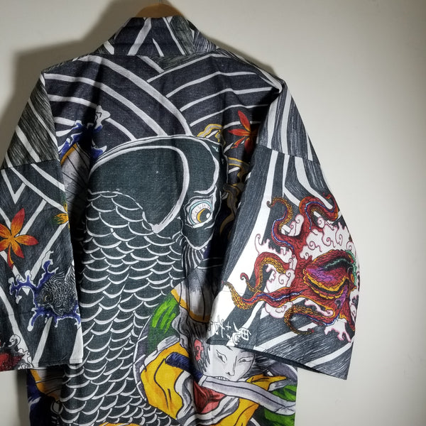 Oniwakamaru no Koi Taiji Noragi Kimono "custom art"
