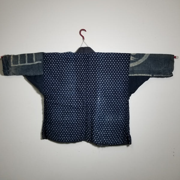 Aizome Indigo Antique Folk Boro Reversible Noragi