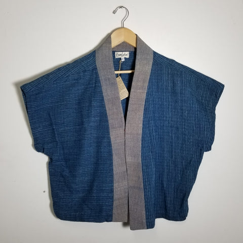 Natural Dyed Indigo top