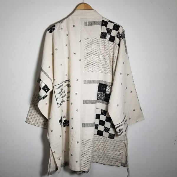 White Bunny Crests Noragi Kimono Regular & XXL