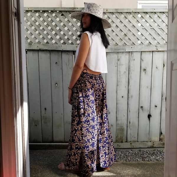 White Two Waves  Sun Hat