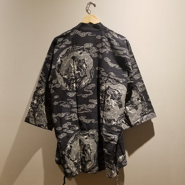 Black Dragon Noragi Kimono available in Regular & XXL