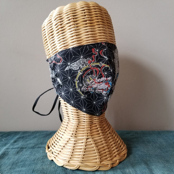 Fujin & Raijin Fabric Masks tie up